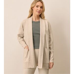 NWOT Pact Airplane Wrap Cardigan Heathered medium/large 100% organic cotton